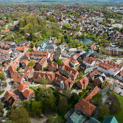Bild vergrößern: Luftaufnahme von Bad Segebergs Altstadt
