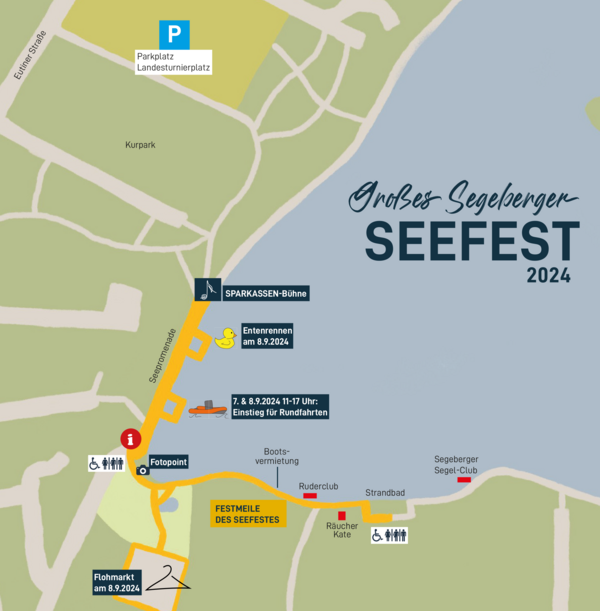 Bild vergrößern: Großes Segeberger Seefest 2024 - Lageplan